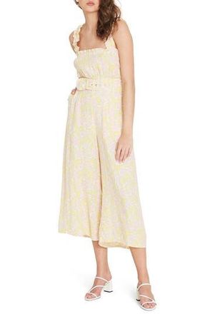 Faithfull The Brand Dolores Crop Wide Leg Jumpsuit in Ida Floral Print at Nordstrom Rack, Size X-Small