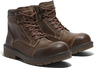 Timberland Whitman 6 Inch Composite Safety Toe Waterproof Mens Work Boots Gaucho Brown : 8.5 D - Medium, Leather