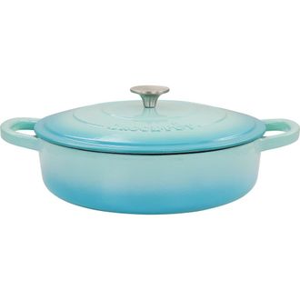 Crock-pot 5 Quart Enameled Cast Iron Braiser Pan with Lid in Blue at Nordstrom
