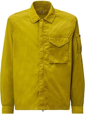 C.P. Company Chrome-R Lens Overshirt - Heren - Zomerjassen - Geel - L - Nylon - Jassen