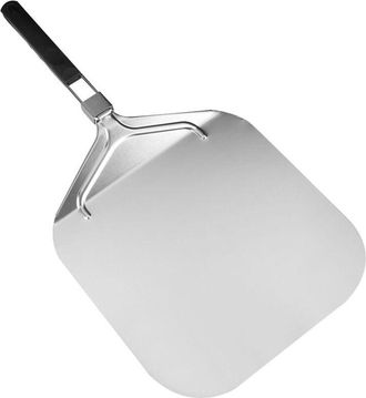 OEM Pala De Pizza Perforada Profesional De 32 X 32 Cm, Gran Superficie De Apoyo, Con Mango Plegable Para Horno Y Barbacoa Para Hornear Pizzas Y Pan, Longi