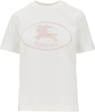 Burberry Knight Stamp embroidery T-shirt Woman XS