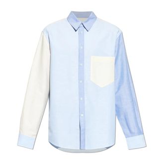 Isabel Marant Nathael Shirt - Heren - Casual Overhemden - Blauw - L - Katoen - Overhemden
