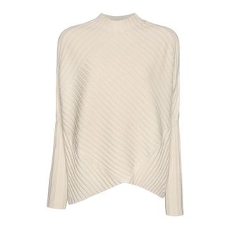 Elena Miro Jersey de Viscosa - Knitwear - Mujer - Beige - S