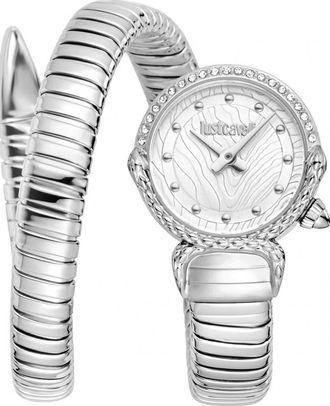 Just Cavalli Womens JC1L350M0015 Ladies Signature Snake Radiosa Watch - Silver - One Size
