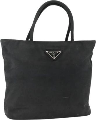 Prada Pre-owned Vintage Hand Bag - Dames - Vintage Shopper - Zwart - ONE Size - Nylon - Vintage