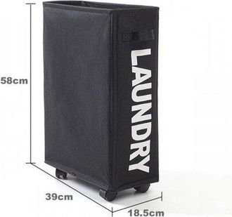 OEM Cesto De Ropa Plegable De Lujo - Cesto De Ropa Con Ruedas - Gran Capacidad - Impermeable Y Multifuncional - Azul Marino