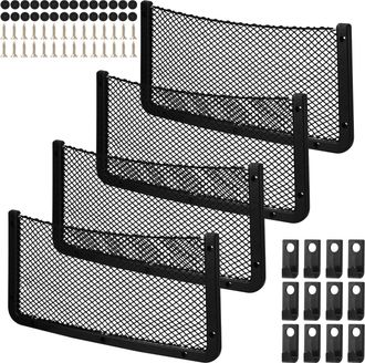 OEM Red De Almacenamiento Para Coche De 4 Piezas, Organizadores Para Maletero De 4020 Cm, Con 28 Tornillos, 12 Ganchos, Bolsa Organizadora Multifuncional 