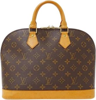 Louis Vuitton Pre-owned Vintage Monogram Canvas Handbag - Dames - Vintage Handtas - Bruin - ONE Size - Vintage