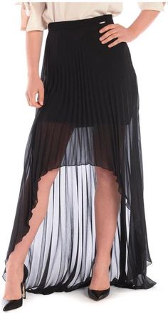Liu Jo Minirok met bloemenprint - Dames - Maxi Rokken - Zwart - L - Polyester - Rokken