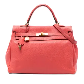 Herm&egrave;s Rose Jaipur Togo Kelly II Retourne 35