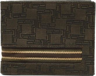 Dunhill Portafoglio con motivo geometrico - Marrone
