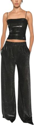 Gucci Dames, Broeken, Zwart, Maat: S Jersey