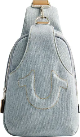 True Religion Stitched Horseshoe Sling in Light Blue at Nordstrom