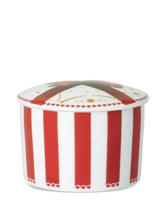 Hutschenreuther small Christmas striped lidded box (8.4cm x 11.4cm) - unisex - Porcelain - OS - MULTICOLOR