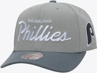 Mitchell & Ness Mens Mitchell & Ness Gray Philadelphia Phillies Cooperstown Thunderstorm Head Coach Pro-Crown Adjustable Hat at Nordstrom