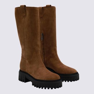 Hogan Womens Boots Brown _cover Le Sole El