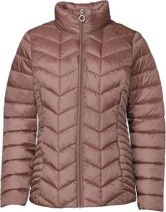 Danwear Luxe Roze Donsjas Gunda 56 - Dames - Winterjassen - Bruin - 3XL - Polyester - Jassen