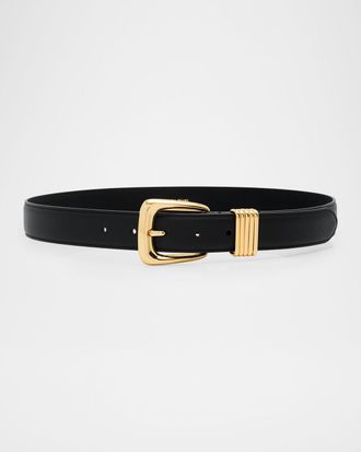 Veronica Beard Arch Leather Belt