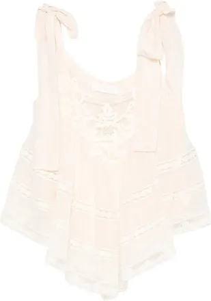 Zimmermann Tie-shoulder Lace Top