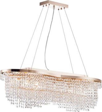 Maytoni Toils Lámpara Colgante de Techo Oro y Cristal, 7 Luces, E14