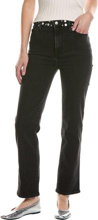 Frame Denim Frame Le Sleek Straight Studded Meteor Jean