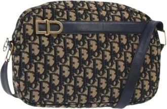 Dior Pre-owned Cross Body Bags, female, Multicolor, Size: ONE SIZE Pre-owned Vintage Canvas Shoulder Bag