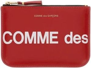 Comme Des Gar&ccedil;ons Accessoires, unisex, Rood, ONE Size, Leer, Portafoglio con zip