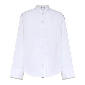 Alaia Layered Poplin Shirt - female - Ala&iuml;a - Shirts - White - S - Blouses & Shirts