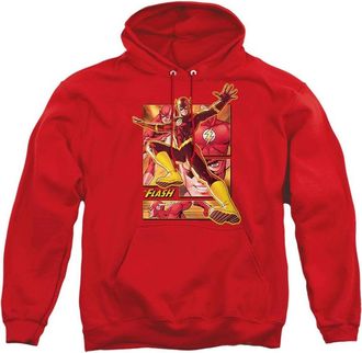 Gildan Justice League of America Flash Adult Pull Over Hoodie / Hooded Sweatshirt