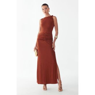 BWLDR Drew Maxi Dress in Copper at Nordstrom, Size 10