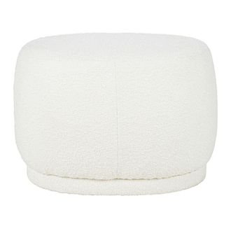 Maisons du monde Puff ovalado en tejido rizado efecto lana