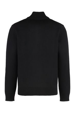 Slowear Virgin Wool Cardigan - Black
