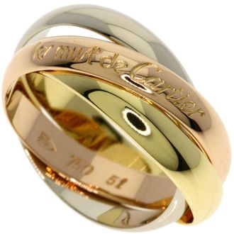 Cartier Yellow Gold (18K) Pink Gold (18K) White Gold (18K) Band Ring (Pre-Owned)