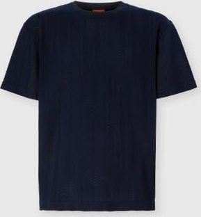 Missoni Crew Neck T-shirt In Cotton-viscose Raschel in Blue at Nordstrom, Size X-Large
