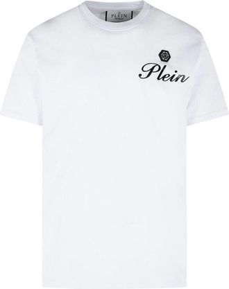 Philipp Plein White Cotton T-Shirt