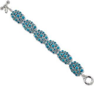Samuel B. Cabochon Cluster Bracelet in Turquoise at Nordstrom Rack