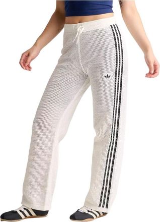 adidas (WMNS) adidas Originals Knitted Crochet Firebird Track Pants Asia Sizing Off White KC6493