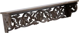 Wanderlust Deco Repisa de madera marr&oacute;n 60x15x13h cm