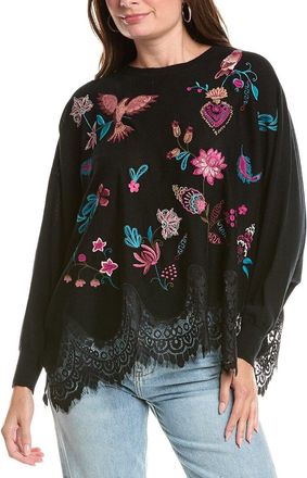 Johnny Was The Lace Oversized Wool Pullover