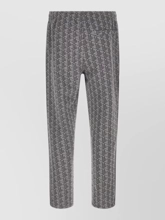Lacoste paris joggers geometric pattern side stripe