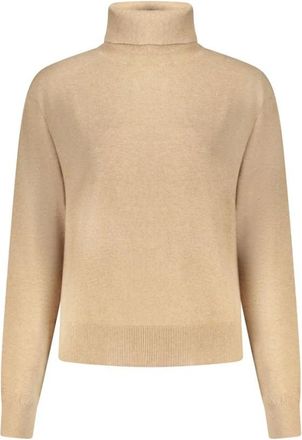 Pepe Jeans London Cotton Turtleneck Sweater - Dames - Coltruien - Beige - L - Katoen - Truien & Vesten