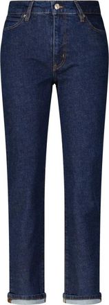 Frame Denim Vintage Boyfriend Jeans Mid-Rise Cut - Dames - Slim Fit Jeans - Blauw - W32 - Denim - Jeans