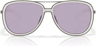 Oakley Split Time 58mm Prizm Pilot Sunglasses in Matte Vapor/prizm Slate at Nordstrom