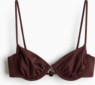H&M Bikinitop - Dunkelbraun