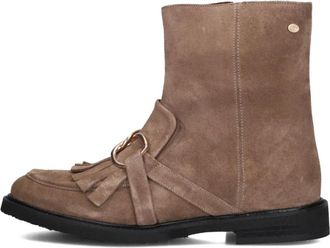 Fred De La Bretoniere Paris Hay Dameslaarzen - Dames - Enkellaarsjes - Beige - 38 EU - Wol - Schoenen