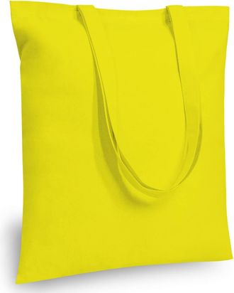 Generic Affordable Cotton Tote Bags, Lightweight and Medium-Duty Reusable Shopping Totes, Ideal for DIY Projects, Branding, Promotions, Gifts, and Events(Yell