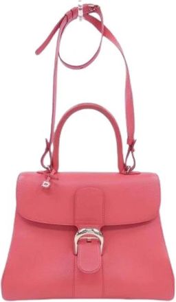 Delvaux Pre-owned Leren Handtas - Dames - Vintage Handtas - Roze - ONE Size - Leer - Vintage