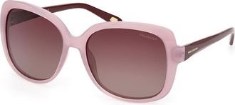 Skechers SE6126 Polarized 80H Womens Sunglasses Pink Size 58