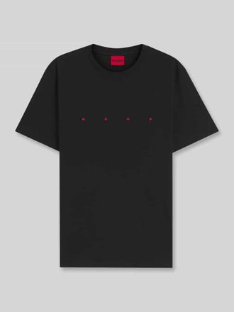 HUGO BOSS Regular Fit T-Shirt aus reiner Baumwolle in Black, Gr&ouml;&szlig;e XXL